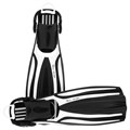 Ласты Marlin Scuba White (Elastic Bungee Strap) 1317657711 - фото 32470